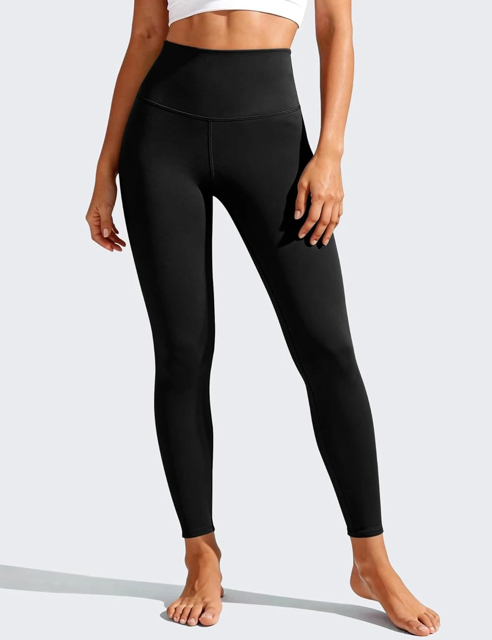 Bluemaple High Waisted Leggings for Women - Tummy Control Pants Non See Through Workout Soft Yoga Pants