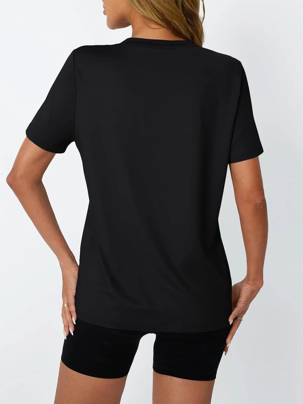 AUTOMET Women's Workout Shirts Short Sleeve Tops for Running Hiking Gym Athletic