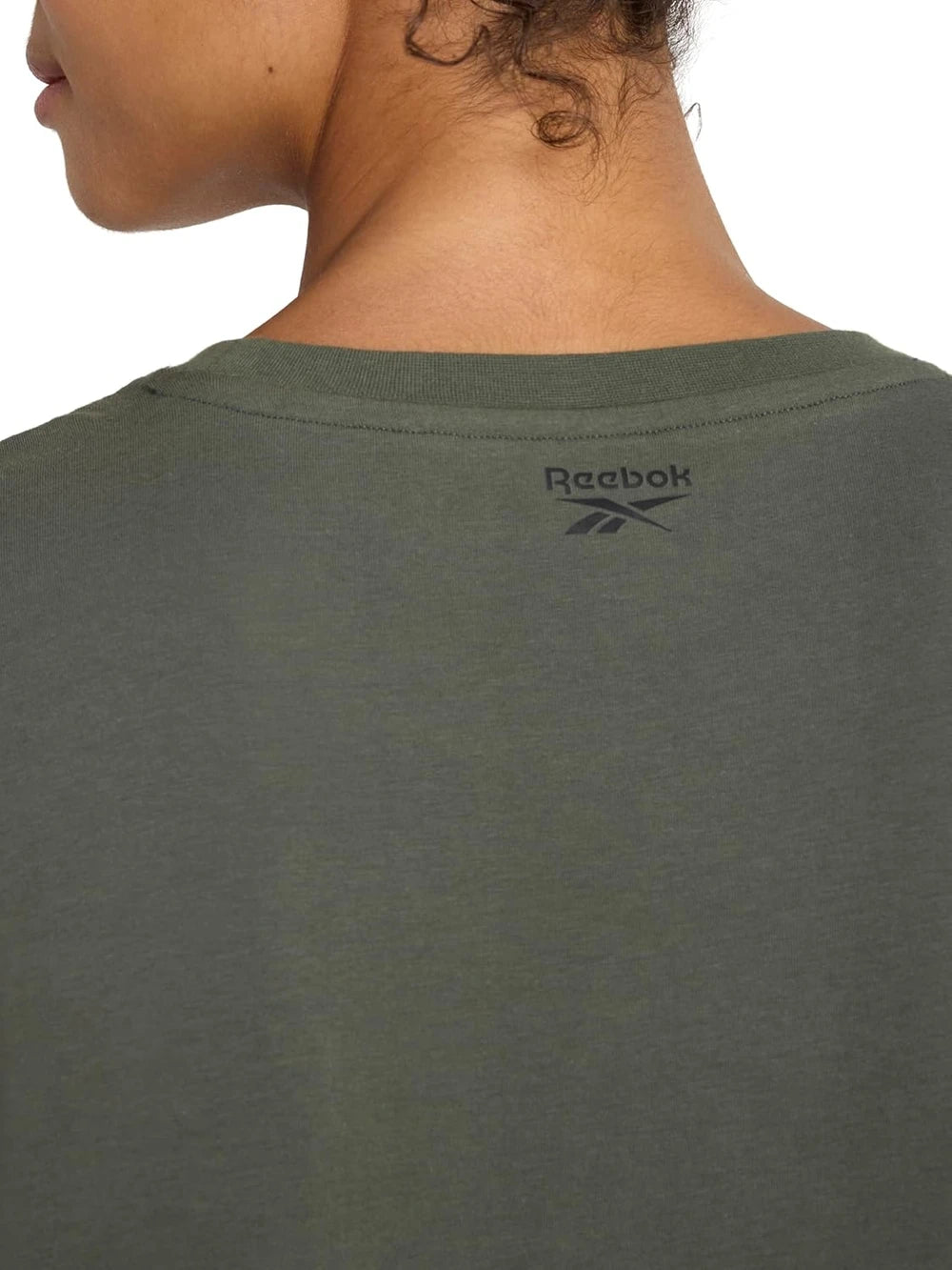 Reebok Women's Embroidery Hit Graphic Crewneck T-Shirt, Standard Fit, Lightweight Stretch Cotton Fabric