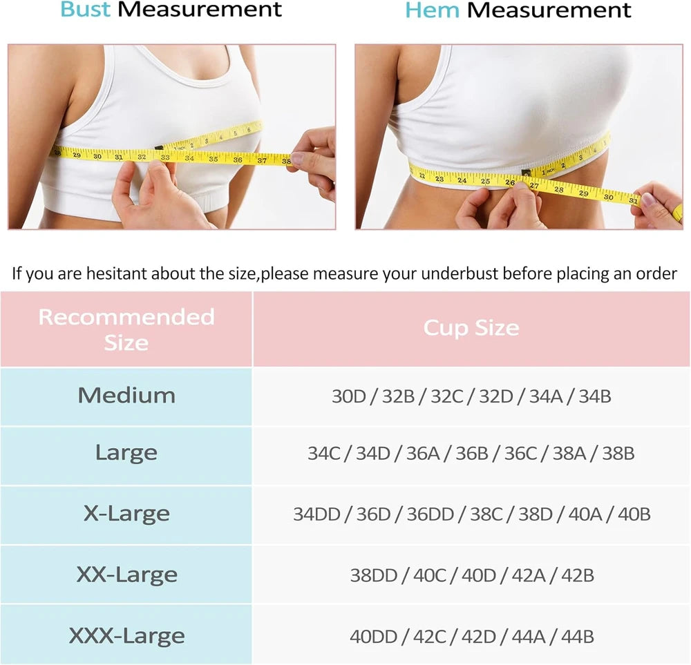 Women's Zip Front Sports Bra Wireless Post-Surgery Bra Active Yoga Sports Bras